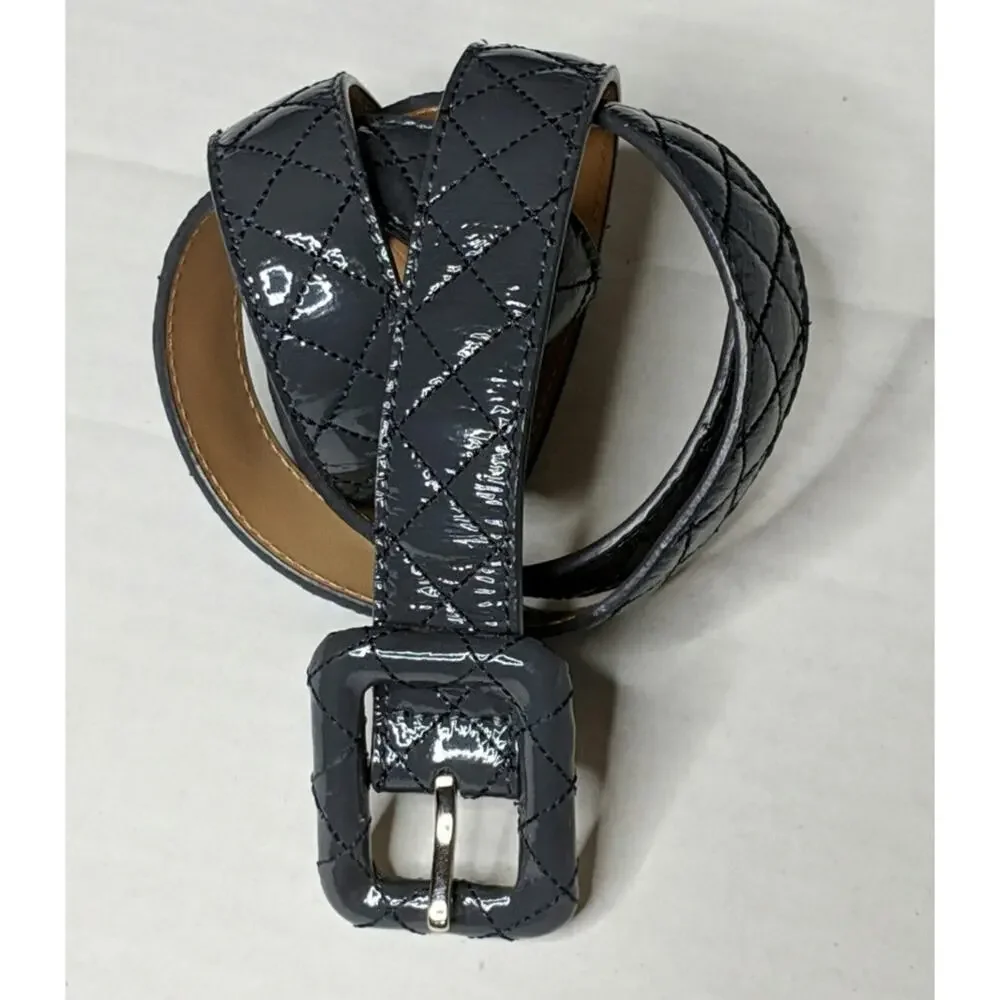 Talbots Quilted Leather Belt L